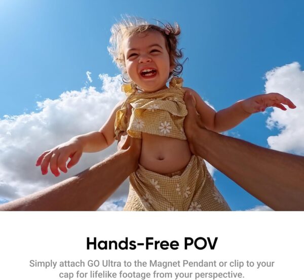 Insta360 Pacote GO Ultra Standard – Minúscula câmera 4K mãos-livres, leve e portátil, excelência em pouca luz, montagem em qualquer lugar, estabilização FlowState, vida útil da bateria de 200 minutos