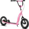 71ZwrwgIGQL._AC_SL1500_.jpg JOYSTAR Patinete para crianças a partir de 5 anos, adolescentes e jovens, scooter infantil leve com guidão ajustável, scooter de 2 rodas para meninos e meninas, rodas infláveis de 30 cm, freios a