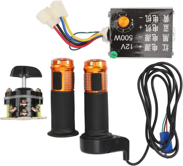 71b53fWeSaL._AC_SL1500_.jpg Controlador Ainoli 12v 500w Controle sensível ao alto torque com interruptor de marcha à ré Acelerador giratório para bicicleta elétrica Triciclo elétrico motocicleta elétrica