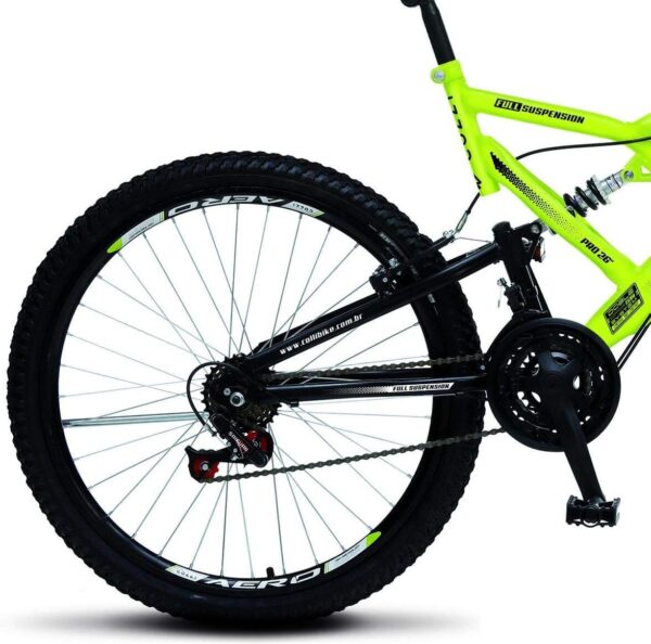 71bTsvCpi0L._AC_SL1200_.jpg Colli Bike, Bicicleta GPS 148 Dupla Suspensão e Freios V-Brake, Aro 26 Aero, 36 Raias, 21 Marchas