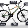 Colli Bike, Bicicleta Monaco, Aro 26, Freios a Disco, 21 Velocidades, Alavanca Rapid Fire 3/7V, Pedivela Triplo Aço, Selim Veloce PU C/Carrinho, Guidão Downhill