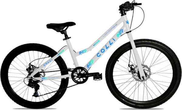 71drEfJq4jL._AC_SL1500_.jpg Colli Bike Bicicleta Londres Quadro Rebaixado Aço Carbono Aro 24, Aros Aero Parede Dupla Tamanho do quadro 14" 36 Raias 7 Velocidades Freios a Disco Suporte de guidão Down Hill