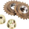 Kit de Adaptador de Roda Livre, Substituição do Adaptador de Roda Livre para Triciclos Elétricos Karts, Ferro de Alta Resistência Com 22t 24t de Tração Direita Esquerda para