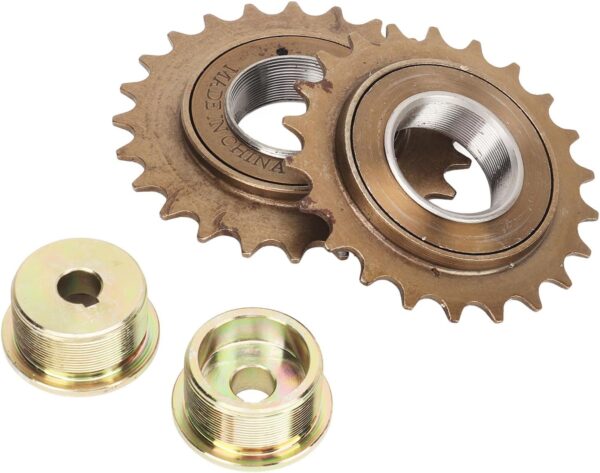 Kit de Adaptador de Roda Livre, Substituição do Adaptador de Roda Livre para Triciclos Elétricos Karts, Ferro de Alta Resistência Com 22t 24t de Tração Direita Esquerda para