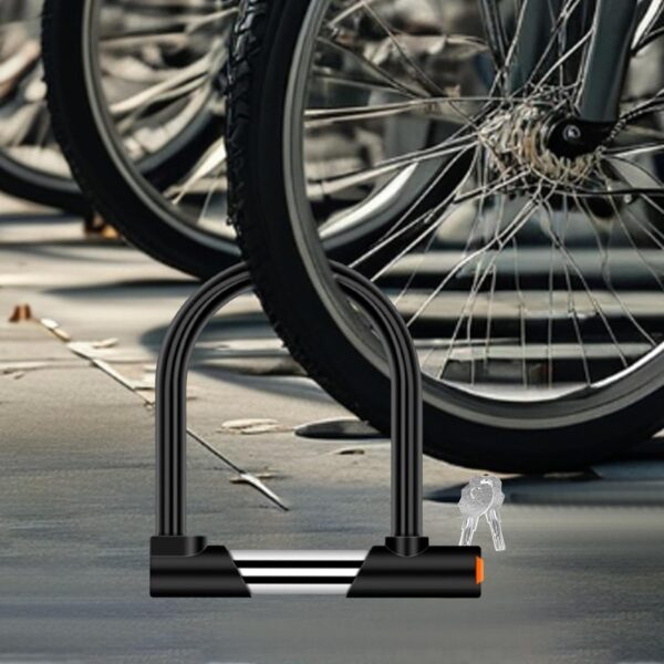 71gBJOsHywL._AC_SL1500_.jpg Dynwave Trava de segurança para bicicleta elétrica, triciclo, trava em U, à prova d'água, poeira, acessórios para bicicletas, motocicleta, scooter,