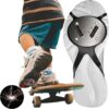 Flint Pad Sparks para skates, motocicletas e acessórios de skate de bicicleta, essenciais para bicicleta, ferramenta de ignição por fricção (elástico), preto