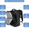 Mochila De Viagem Grande Impermeável, Com Porta Usb, Compartimento Para Sapatos, Bolsa Para Objetos úmidos, Mochila Para Notebook, Mochila Feminina