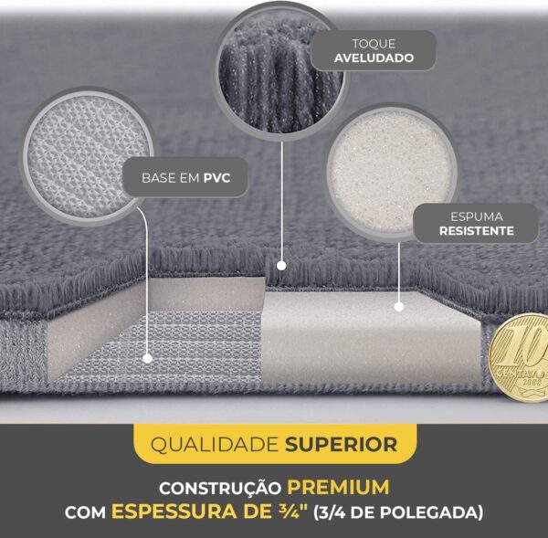 71gkWGgydzL._AC_SL1500_.jpg Decolab Tapete Antiderrapante Banheiro Super Soft | Tapete Banheiro Box ou Banheira | Tapete Para Banheiro Multiuso Decoração Quarto (Cinza, 1 Peça)