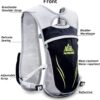 Mochila de hidratação para corrida para mulheres e homens Mochila leve para corrida em trilha 5,5L Verde menta