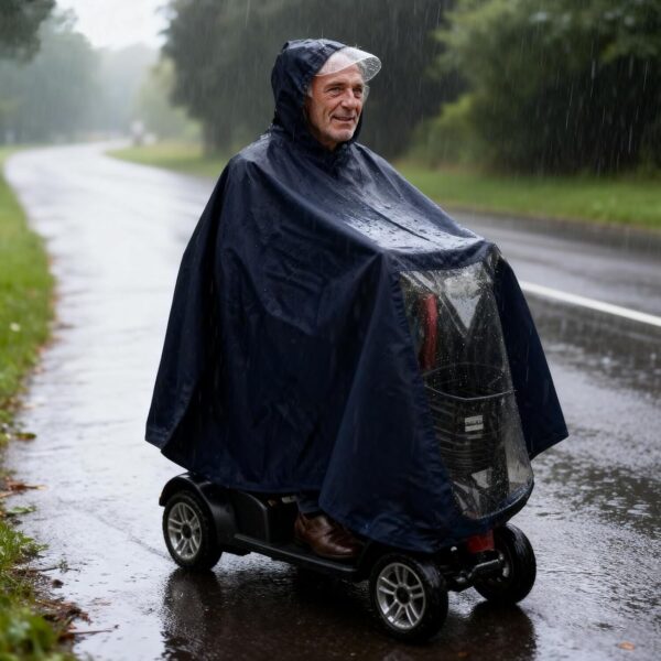 71iyo1qwU4L._AC_SL1500_.jpg Capa de chuva para scooter de mobilidade para equitação, acessórios de scooter de mobilidade, capa de scooter elétrica à prova d'água acessórios para poncho ao ar livre, scooters de mobilidade fechada