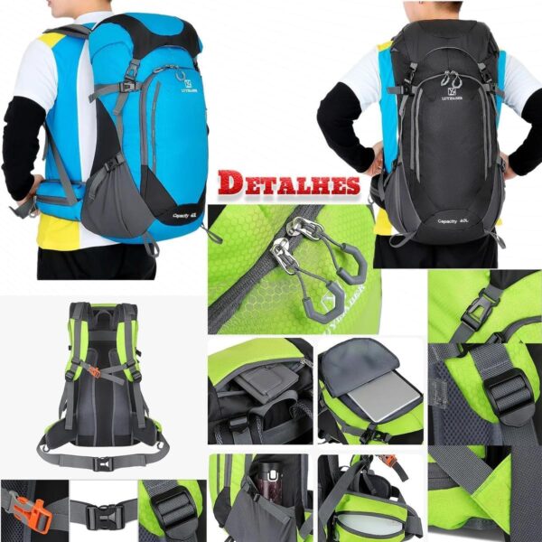 71jr9VvuNML._AC_SL1200_.jpg Mochila de Montanhismo 50 Litros Impermeável Trekking Trilha Camping Viagem Cargueira Esportes