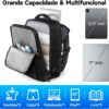 71k4TxM9cIL._AC_SL1500_.jpg Romantic Crown Mochila de Viagem Expansivel Avião Grande Feminina,Mochila Executiva Masculina Impermeável Reforçada para Notebook,Casual Esportes Hiking Escola Presente
