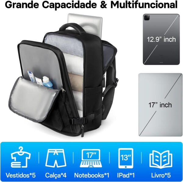 71k4TxM9cIL._AC_SL1500_.jpg Romantic Crown Mochila de Viagem Expansivel Avião Grande Feminina,Mochila Executiva Masculina Impermeável Reforçada para Notebook,Casual Esportes Hiking Escola Presente