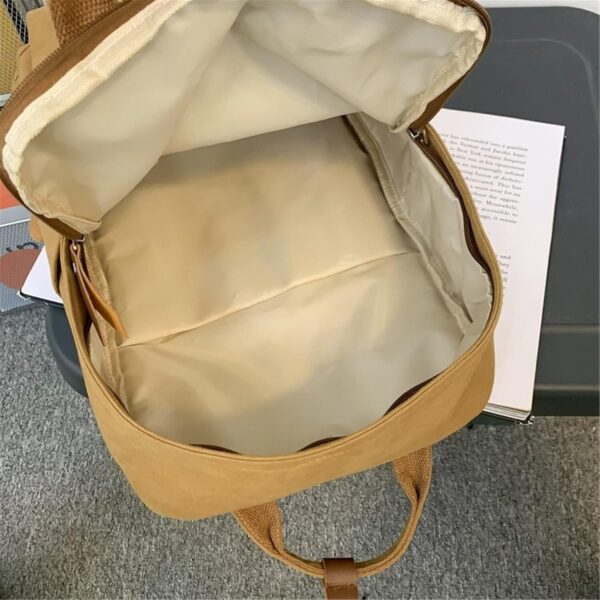Mochilas Feminina Estilo Casual Leve Lona Escolar Bolsa Faculdade Viagem Moda Simple