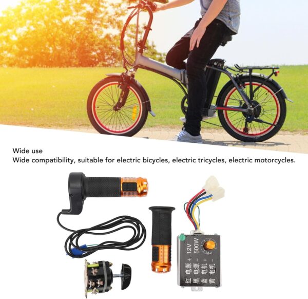 Controlador de bicicleta elétrica Control de alto torque Controle reverso interruptor Twist Twist Of para bicicleta elétrica triciclo elétrico motocicleta elétrica de alumínio 654g