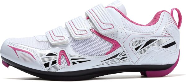 71kqVfgC49L._AC_SL1500_.jpg Patavinity Sapatos femininos de ciclismo para bicicleta e bicicleta+ com chuteiras compatíveis com Delta
