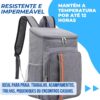 71lYxiLMlrL._AC_SL1200_.jpg Mochila Térmica 20L Impermeável para Praia e Trilha — Conserva Bebidas Geladas e Alimentos Frescos por Até 12h | Dobrável com Alças Confortáveis
