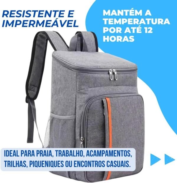 71lYxiLMlrL._AC_SL1200_.jpg Mochila Térmica 20L Impermeável para Praia e Trilha — Conserva Bebidas Geladas e Alimentos Frescos por Até 12h | Dobrável com Alças Confortáveis