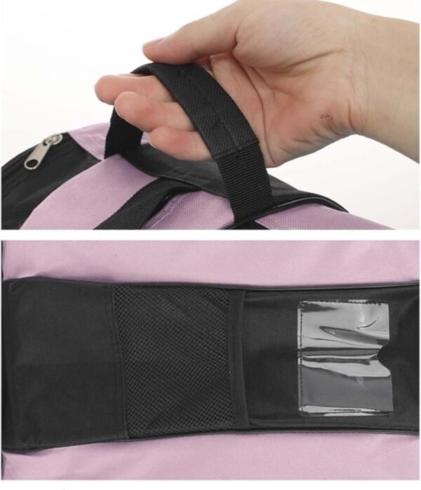 Bolsa de patins, bolsas de patins respiráveis com alça de ombro ajustável, bolsa de armazemento de sapatos de patição, acessórios de patins