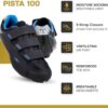 71leM-410nL._AC_SL1500_.jpg Tommaso Tênis feminino Pista SPD e Peloton — 2 em 1 — adequado para Peloton, bicicletas de estrada e a maioria das bicicletas internas — Instale suas próprias chuteiras Delta ou SPD Acessórios