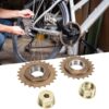 Kit de Adaptador de Roda Livre, Substituição do Adaptador de Roda Livre para Triciclos Elétricos Karts, Ferro de Alta Resistência Com 22t 24t de Tração Direita Esquerda para