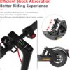ulip Suspensão de choque traseira atualizada com placa de licença grande lanterna traseira e para-lama para Xiaomi M365, M365 Pro, 1S, Pro 2, Essential, Xiaomi 3 Scooters
