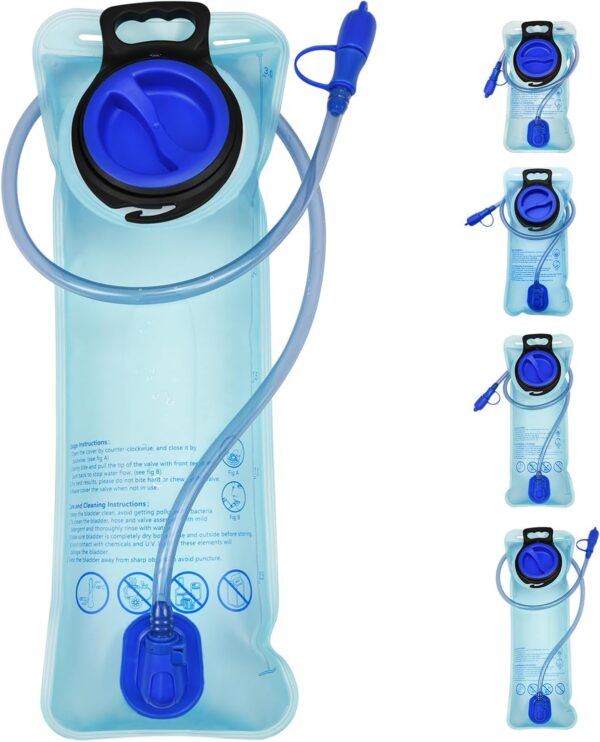 Bexiga de hidratação 1,5L/2L/2,5L/3L, bexiga de água de grande abertura para ciclismo, caminhada, acampamento