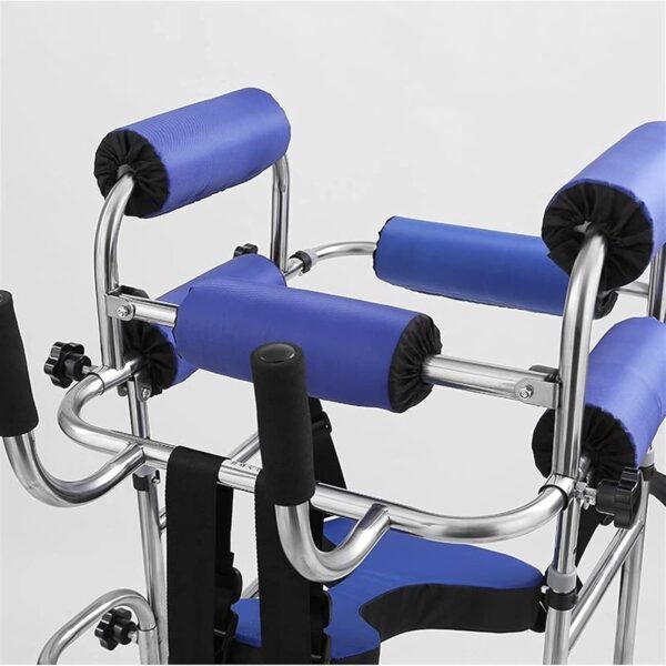 71qNQ0IJTaS._AC_SL1500_.jpg Andadores para idosos Andarilho fácil de operar, andador de rodas, andador dobrável de seis rodas - assistência para mobilidade - andador com rodas - andador - andador azul, auxiliar de mobilidade