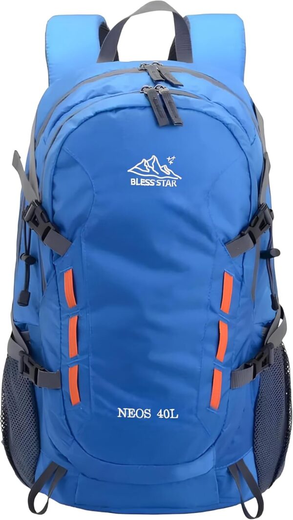 71qRNEbMmsL._AC_SL1500_.jpg Mochila Viagem Caminhada Trekking Acampamento Resistente Masculina Feminina 40L (Azul)