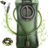 71qfMx9o3L._AC_SL1500_.jpg Bolsa de hidratação, bolsa de água 2L-3L para caminhadas, mochila à prova de vazamento, reservatório de água, sem BPA, bolsa de hidratação de substituição para acampamento, ciclismo, corrida, verde militar, 2-3 litros