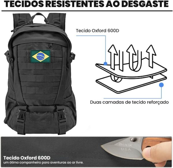 30L Mochila Masculina Resistente à Água Impermeável, Leve e Espaçosa para Acampamento, Trekking e Aventuras Outdoor