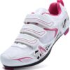 71sqmGKTavL._AC_SL1500_.jpg Patavinity Sapatos femininos de ciclismo para bicicleta e bicicleta+ com chuteiras compatíveis com Delta