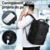 71ssSc0troL._AC_SL1500_.jpg Mochila de Viagem Expansivel Grande Masculina Feminina,Mochila Avião Notebook Bolsa de Sapato,Executiva,Antifurto,Reforçada,USB,Impermeável,Escolar,Faculdade,Trabalho,Presente