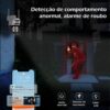 Câmera de Segurança WiFi Externa HD 3MP, IP Sem Fio com Visão Noturna Infravermelha, Dupla Lente Grande Angular, À Prova D'Água IP66, Detecção de Movimento e Áudio Bidirecional