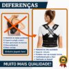 71wC0qU178L._SL1024_.jpg Colete Corretor Postural PostuMax - Cinta Ortopédica Postural Unissex, Suporte Lombar Ajustável, Corrija Sua Postura Durante a Rotina - 33 x Larg:40cm (Colete Fechado)