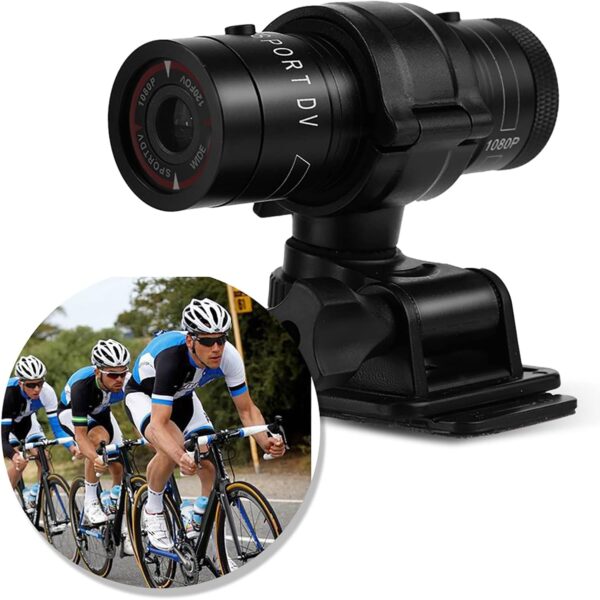 Câmera DV De Ação Esportiva, Câmera De Capacete De Bicicleta Portátil Full HD 1080P, Câmera De Carro à Prova D'água De 120 Graus Para Caça, Pesca, Caminhadas, Ciclismo