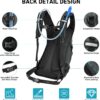 Mochila De Hidratação 20L Com Reservatório Água 2L, Grande Para Caminhadas, Ideal Homens E Mulheres, Isolamento Leve Ciclismo, Corrida, Esqui, Trekking Camping