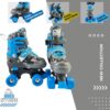 DM Toys Patins Roller Ajustável, Patins Infantil 4 Rodas, Patins Adulto, Patins Infantil, Patins Infantil Menina, Patins 4 Rodas, Patins Infantil Menino