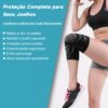 Joelheira de Compressão Profissional com Suporte de Mola Dupla + Silicone Antiderrapante - Estabilização da Patela, Tecido Respirável e Ajuste 3D - Para Ciclismo, Academia, CrossFit (Tamanho L)