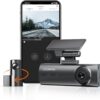 71xrpUc3kxL._AC_SL1500_.jpg DDPAI N1 Dual Câmera Veicular Frontal Traseira 1296P+1080P, Dachcam com WiFi, Câmera para Carro com Aplicativo, Supercapacitor, Visão Noturna, Gravação em Loops, Estacionamento 24H (Sem Cartão SD)