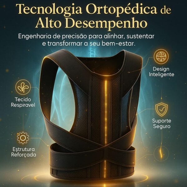 71y3pTd5ebL._SL1024_.jpg Colete Corretor Postural Ortopédico Unissex Ajustável Premium - Alívio de Dores nas Costas, Lombar e Pescoço, Com Cinta e Suporte para Clavícula, Conforto e Estilo (X-Grande)