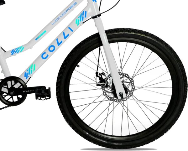 71yULqaCK-L._AC_SL1500_.jpg Colli Bike Bicicleta Londres Quadro Rebaixado Aço Carbono Aro 24, Aros Aero Parede Dupla Tamanho do quadro 14" 36 Raias 7 Velocidades Freios a Disco Suporte de guidão Down Hill
