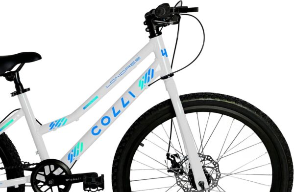 71yX3nVmVpL._AC_SL1500_.jpg Colli Bike Bicicleta Londres Quadro Rebaixado Aço Carbono Aro 24, Aros Aero Parede Dupla Tamanho do quadro 14" 36 Raias 7 Velocidades Freios a Disco Suporte de guidão Down Hill