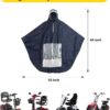 71ytaxtP5lL._AC_SL1500_.jpg Capa de chuva para scooter de mobilidade para equitação, acessórios de scooter de mobilidade, capa de scooter elétrica à prova d'água acessórios para poncho ao ar livre, scooters de mobilidade fechada