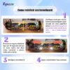 815lwlPpLoL._AC_SL1500_.jpg Egazza K5 Hoverboard Dança do Gelo e Fogo, Scooter de Equilíbrio 6,5” com Bluetooth e Luzes LED para Crianças e Adolescentes