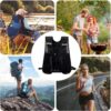 Mochila de colete de corrida, mochila leve de hidratação com bexiga de água ou frasco macio, pacotes de hidratação para ciclismo