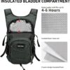 Mochila De Hidratação 20L Com Reservatório Água 2L, Grande Para Caminhadas, Ideal Homens E Mulheres, Isolamento Leve Ciclismo, Corrida, Esqui, Trekking Camping