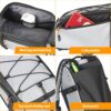 819y67kjz4L._AC_SL1500_.jpg HuiJuKeJi Bolsa para porta-malas de bicicleta, refletiva de 360°, mochila de bicicleta de 12 L, bolsa traseira para bagageiro de armazenamento, bolsa de selim 3 em 1, multifunções à prova d'água,