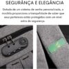 Mochila Executiva Impermeável Usb Senha Resistente Compacta (Cinza)