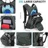 Mochila De Hidratação 20L Com Reservatório Água 2L, Grande Para Caminhadas, Ideal Homens E Mulheres, Isolamento Leve Ciclismo, Corrida, Esqui, Trekking Camping
